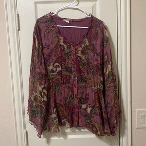 Coldwater Creek Paisley Blouse